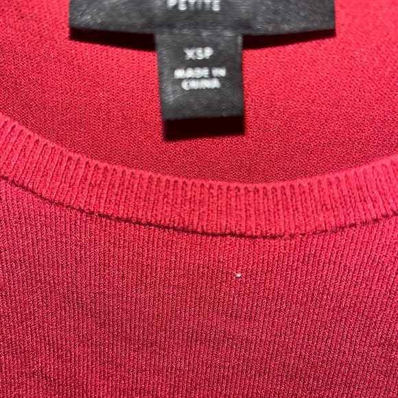 Ann Taylor Red Sweater, Size XSP - Picture 3 of 4